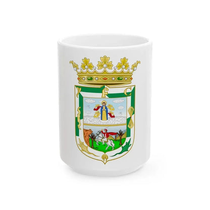 Coat of Arms of Isla Fernandina (Cuba) - White Coffee Mug 15oz - Go Mug Yourself