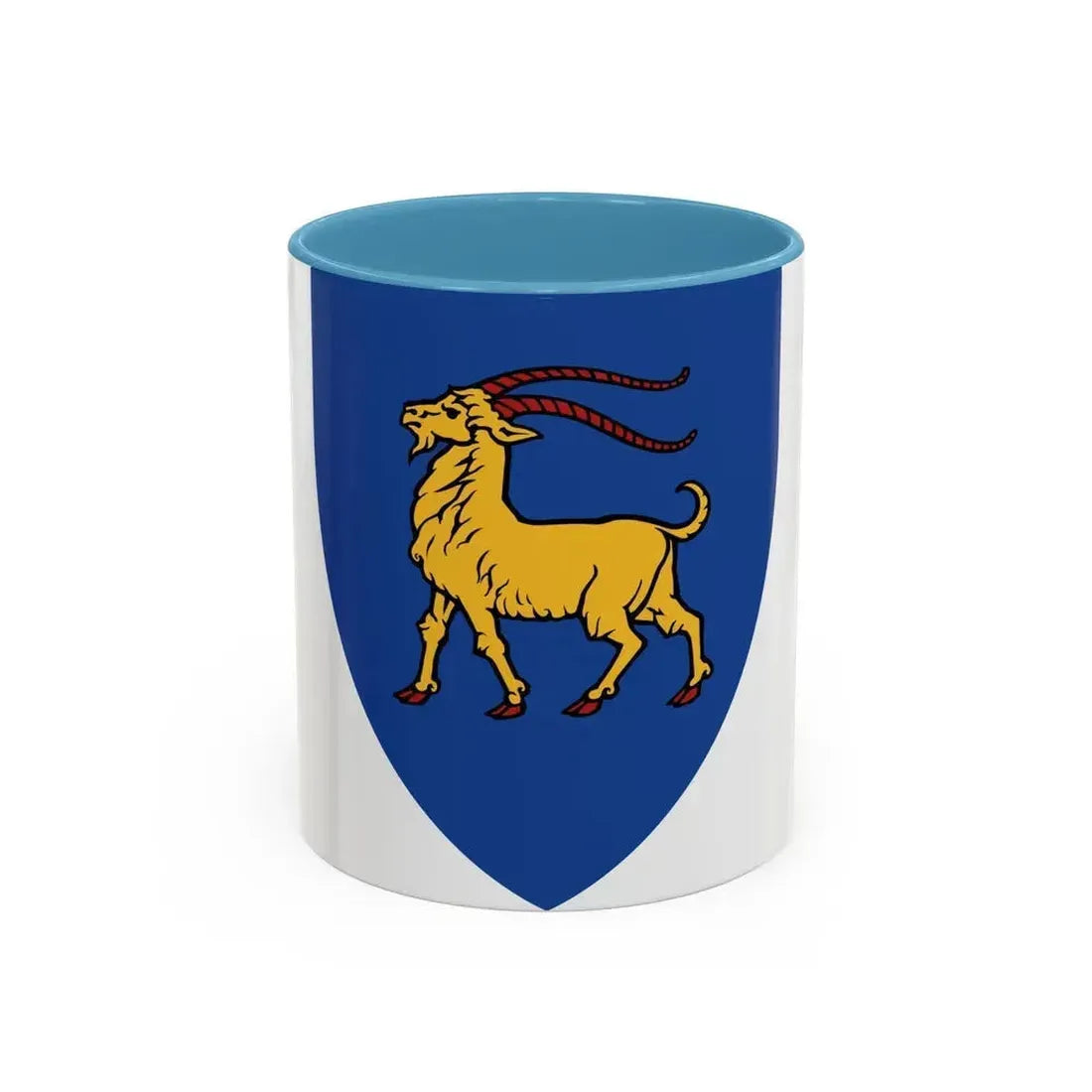Coat of Arms of Istria - Accent Coffee Mug 11oz Light Blue - Go Mug Yourself