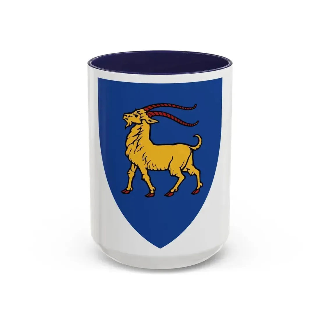 Coat of Arms of Istria - Accent Coffee Mug 15oz Navy - Go Mug Yourself