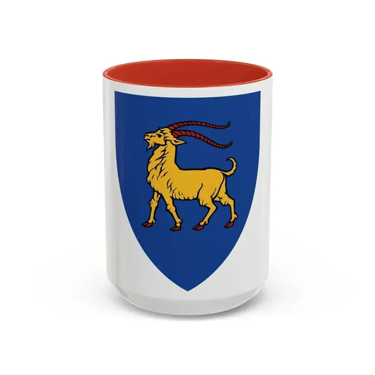 Coat of Arms of Istria - Accent Coffee Mug 15oz Red - Go Mug Yourself