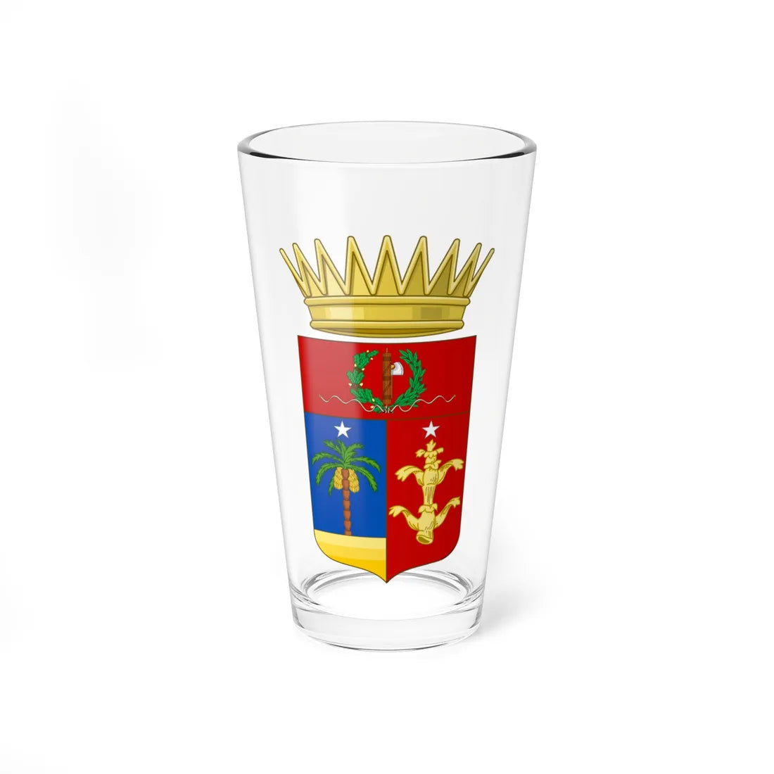 Coat of arms of Italian Libya 1940-1943 (Libya) (Coat of Arms) Pint Glass 16oz 16oz - Go Mug Yourself