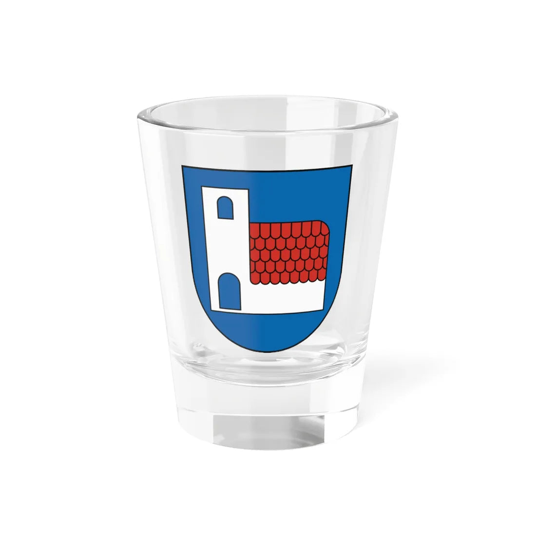 Coat of Arms of Ivanka pri Dunaji (Slovakia) (Coat of Arms) Shot Glass 1.5oz 1.5oz - Go Mug Yourself