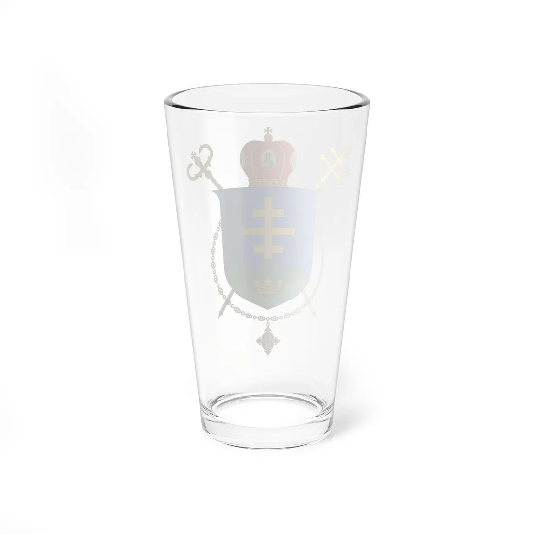 Coat of arms of Ivano-Frankivsk UGCC (Ukraine) (Coat of Arms) Pint Glass 16oz - Go Mug Yourself