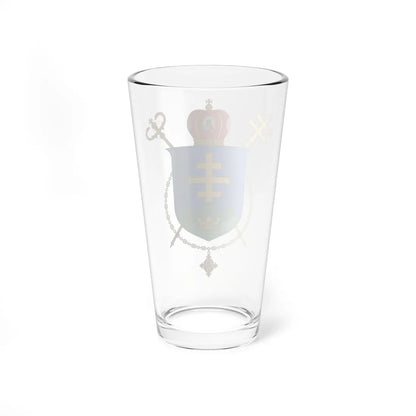 Coat of arms of Ivano-Frankivsk UGCC (Ukraine) (Coat of Arms) Pint Glass 16oz - Go Mug Yourself