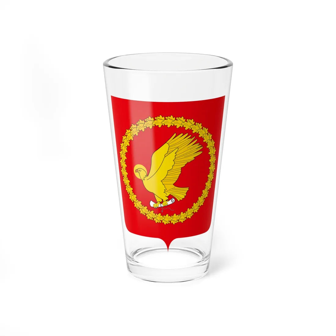 Coat of Arms of Ivanovo rayon Ivanovo oblast (Russia) (Coat of Arms) Pint Glass 16oz 16oz - Go Mug Yourself