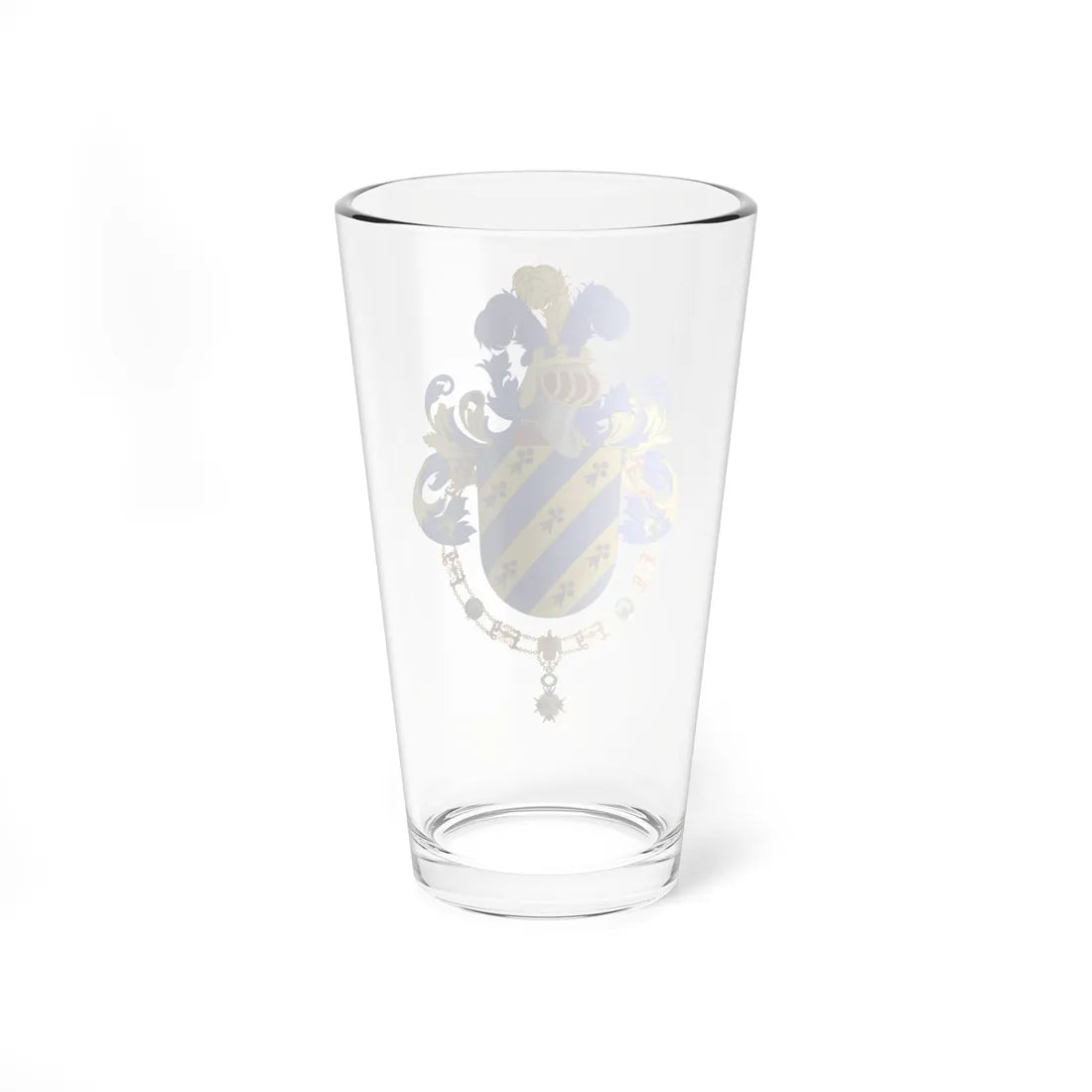 Coat of Arms of Iván Duque Order of Isabella the Catholic (Spain) (Coat of Arms) Pint Glass 16oz - Go Mug Yourself