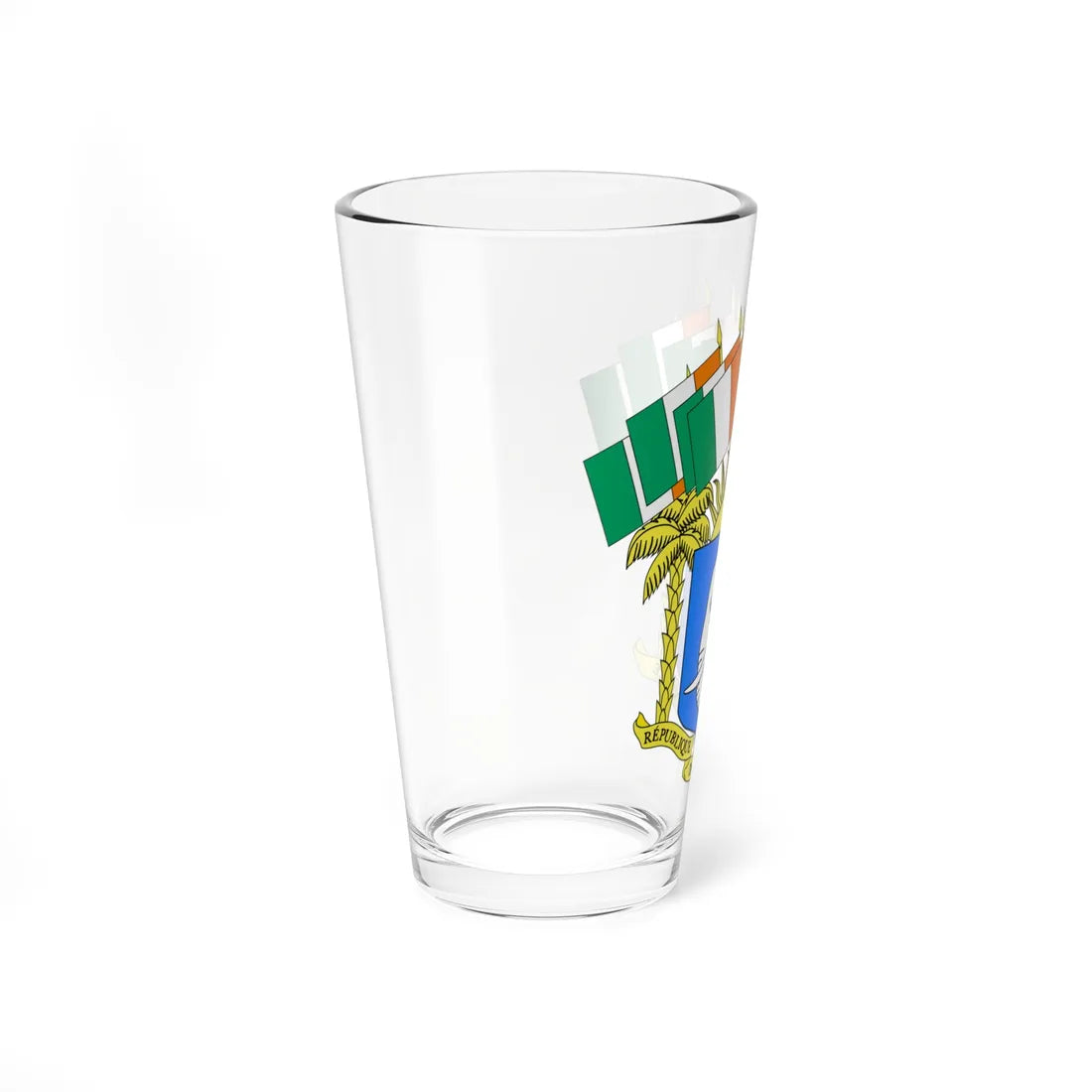 Coat of arms of Ivory Coast 1960-1964 (Coat of Arms) Pint Glass 16oz - Go Mug Yourself