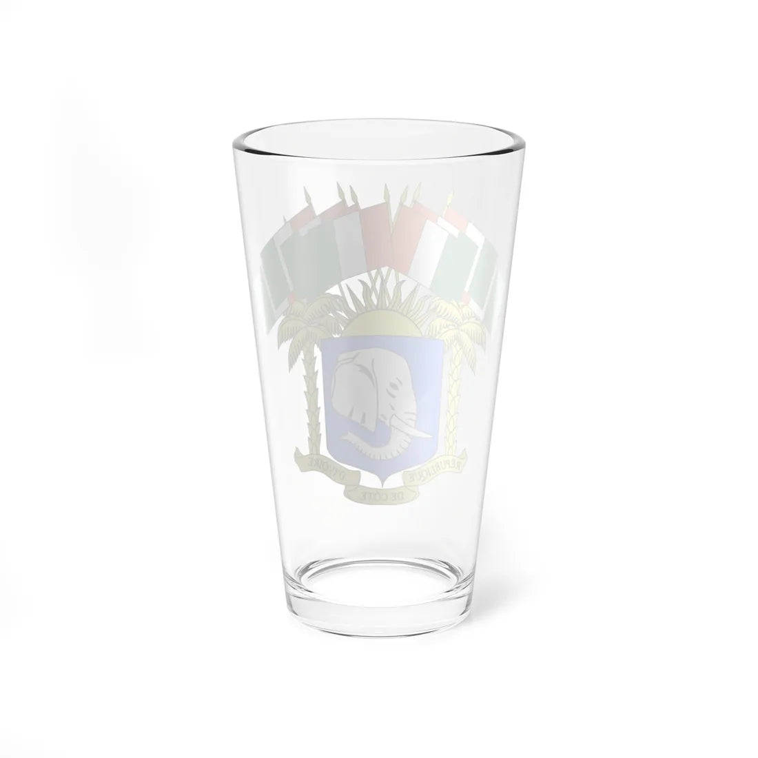Coat of arms of Ivory Coast 1960-1964 (Coat of Arms) Pint Glass 16oz - Go Mug Yourself