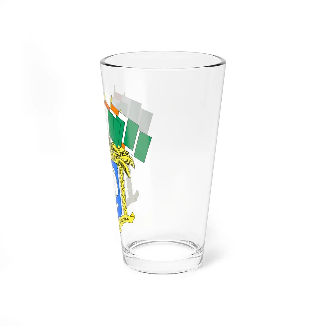 Coat of arms of Ivory Coast 1960-1964 (Coat of Arms) Pint Glass 16oz - Go Mug Yourself