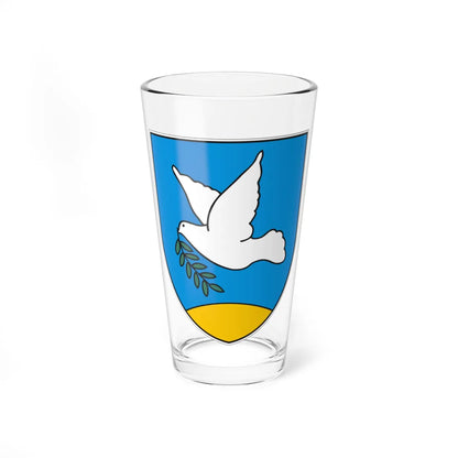 Coat of arms of Izola (Slovenia) (Coat of Arms) Pint Glass 16oz 16oz - Go Mug Yourself