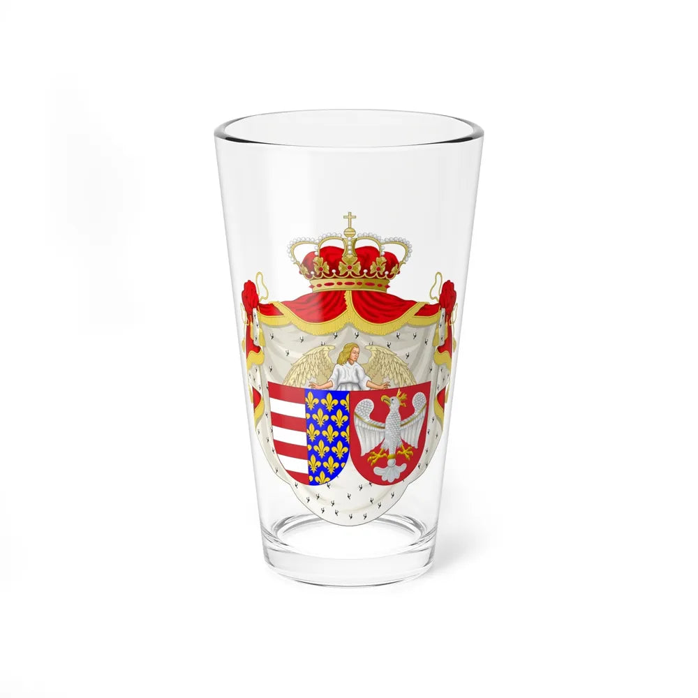 Coat of arms of Jadwiga of Poland - Pint Glass 16oz-16oz-Go Mug Yourself