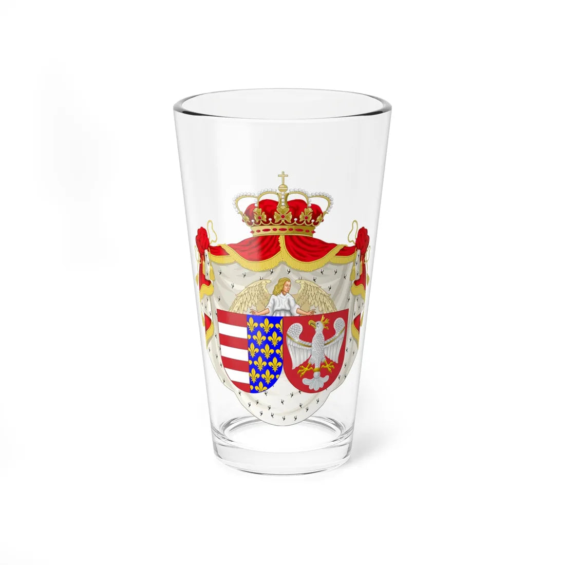 Coat of arms of Jadwiga of Poland (Poland) (Coat of Arms) Pint Glass 16oz 16oz - Go Mug Yourself
