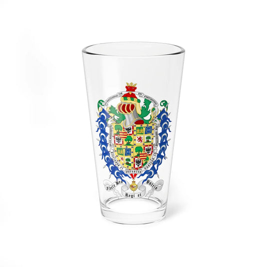 Coat of arms of Jaime de Marichalar (Spain) (Coat of Arms) Pint Glass 16oz 16oz - Go Mug Yourself