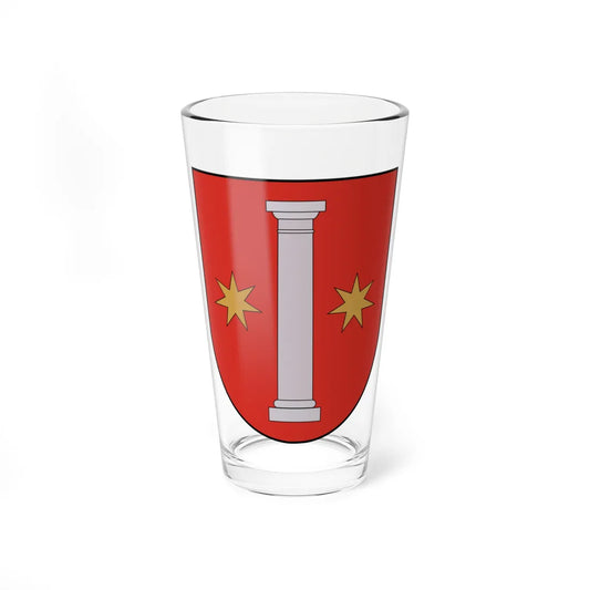 Coat of arms of Jašiūnai (Lithuania) (Coat of Arms) Pint Glass 16oz 16oz - Go Mug Yourself
