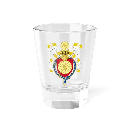 Coat of Arms of Japanese Emperor Knight of the Garter Variant (United Kingdom) (Coat of Arms) Shot Glass 1.5oz 1.5oz - Go Mug Yourself