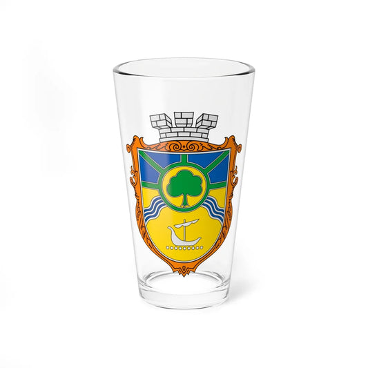Coat of Arms of Jasynuvata (Ukraine) (Coat of Arms) Pint Glass 16oz 16oz - Go Mug Yourself
