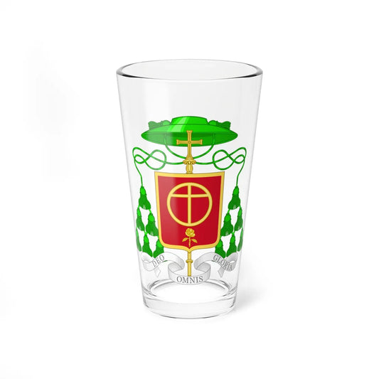 Coat of Arms of Javier Echevarría Prelate of the Opus Dei (Spain) (Coat of Arms) Pint Glass 16oz 16oz - Go Mug Yourself