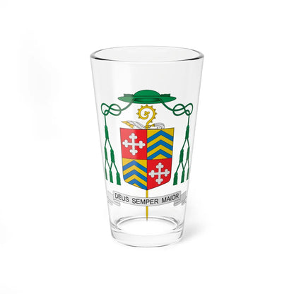 Coat of arms of Jean César Scarcella (Switzerland) (Coat of Arms) Pint Glass 16oz 16oz - Go Mug Yourself