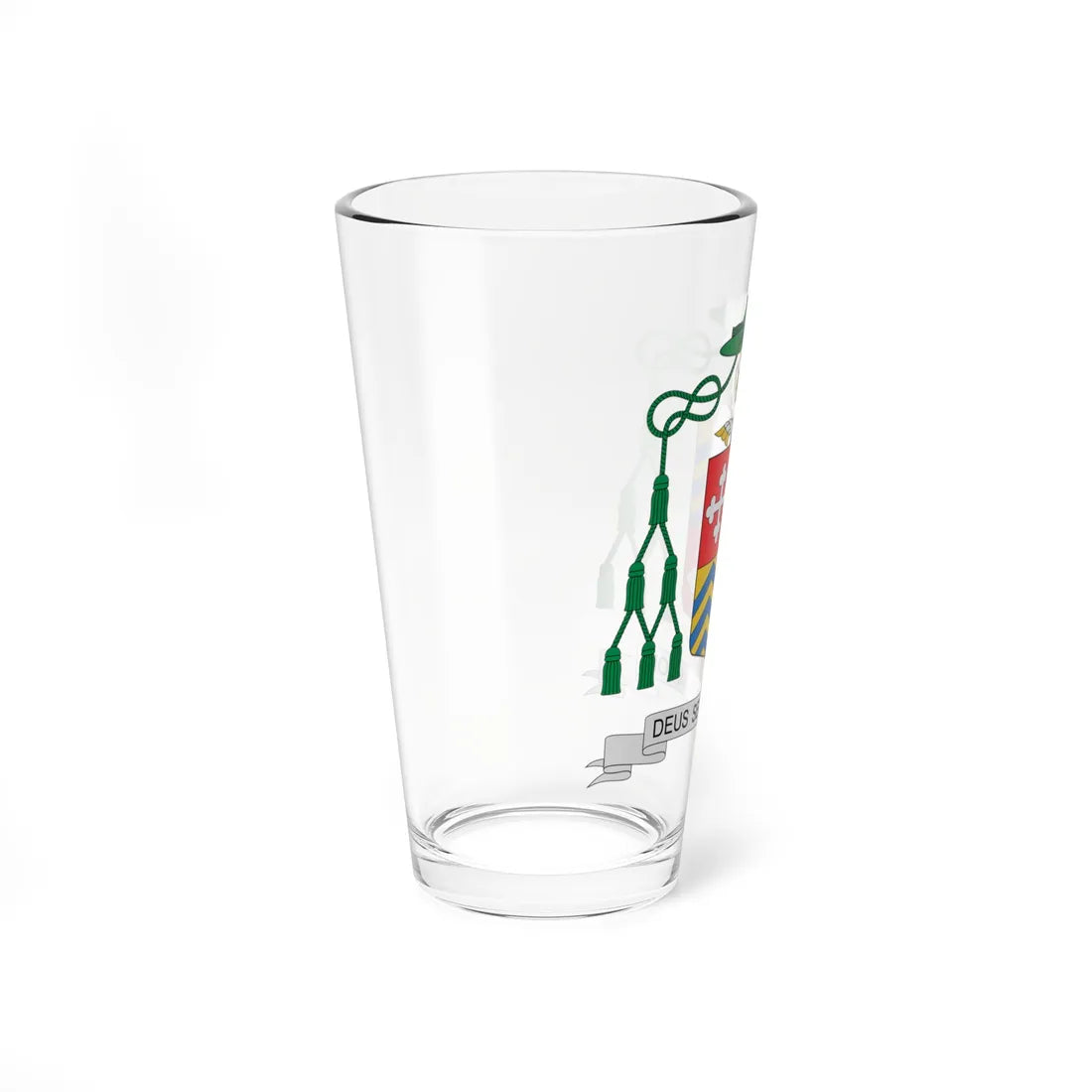 Coat of arms of Jean César Scarcella (Switzerland) (Coat of Arms) Pint Glass 16oz - Go Mug Yourself