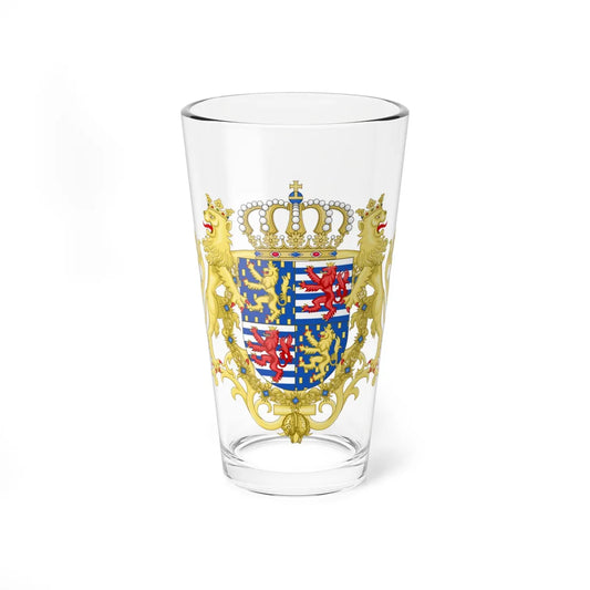 Coat of arms of Jean of Luxembourg Golden Fleece Variant after 2000 (Luxembourg) (Coat of Arms) Pint Glass 16oz 16oz - Go Mug Yourself