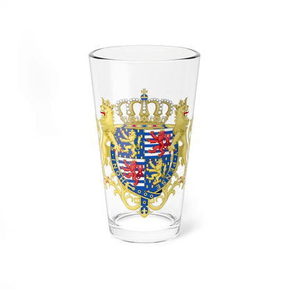 Coat of Arms of Jean of Luxembourg Knight of the Garter Variant (Luxembourg) (Coat of Arms) Pint Glass 16oz 16oz - Go Mug Yourself