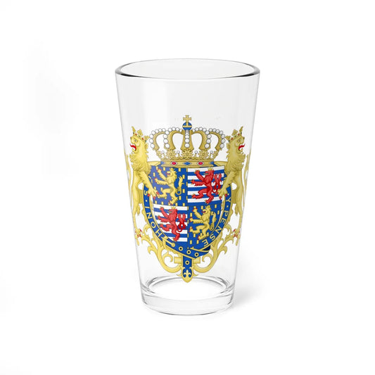 Coat of Arms of Jean of Luxembourg Knight of the Garter Variant (Luxembourg) (Coat of Arms) Pint Glass 16oz 16oz - Go Mug Yourself