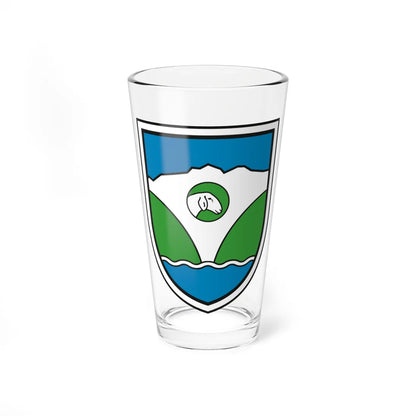 Coat of arms of Jezersko (Slovenia) (Coat of Arms) Pint Glass 16oz 16oz - Go Mug Yourself