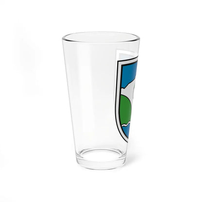 Coat of arms of Jezersko (Slovenia) (Coat of Arms) Pint Glass 16oz - Go Mug Yourself
