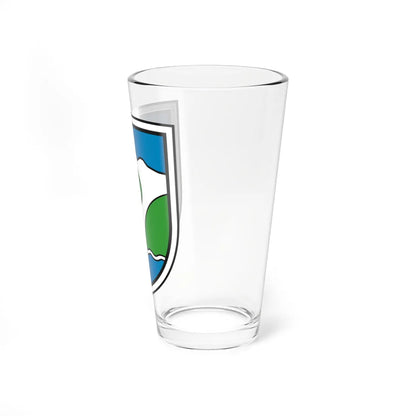 Coat of arms of Jezersko (Slovenia) (Coat of Arms) Pint Glass 16oz - Go Mug Yourself
