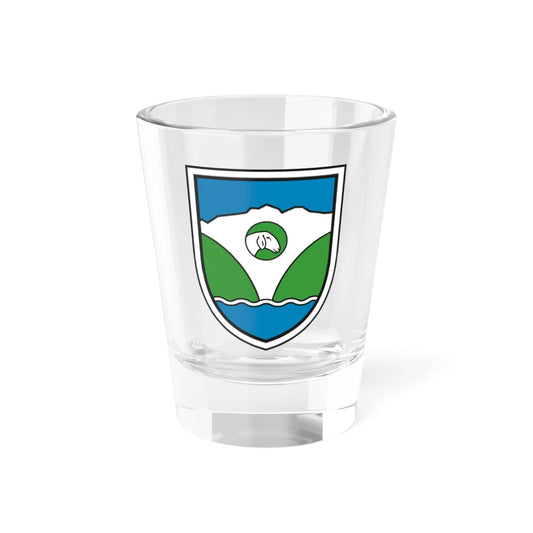 Coat of arms of Jezersko (Slovenia) (Coat of Arms) Shot Glass 1.5oz 1.5oz - Go Mug Yourself