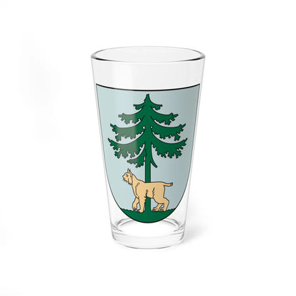 Coat of Arms of Jēkabpils (Latvia) (Coat of Arms) Pint Glass 16oz 16oz - Go Mug Yourself