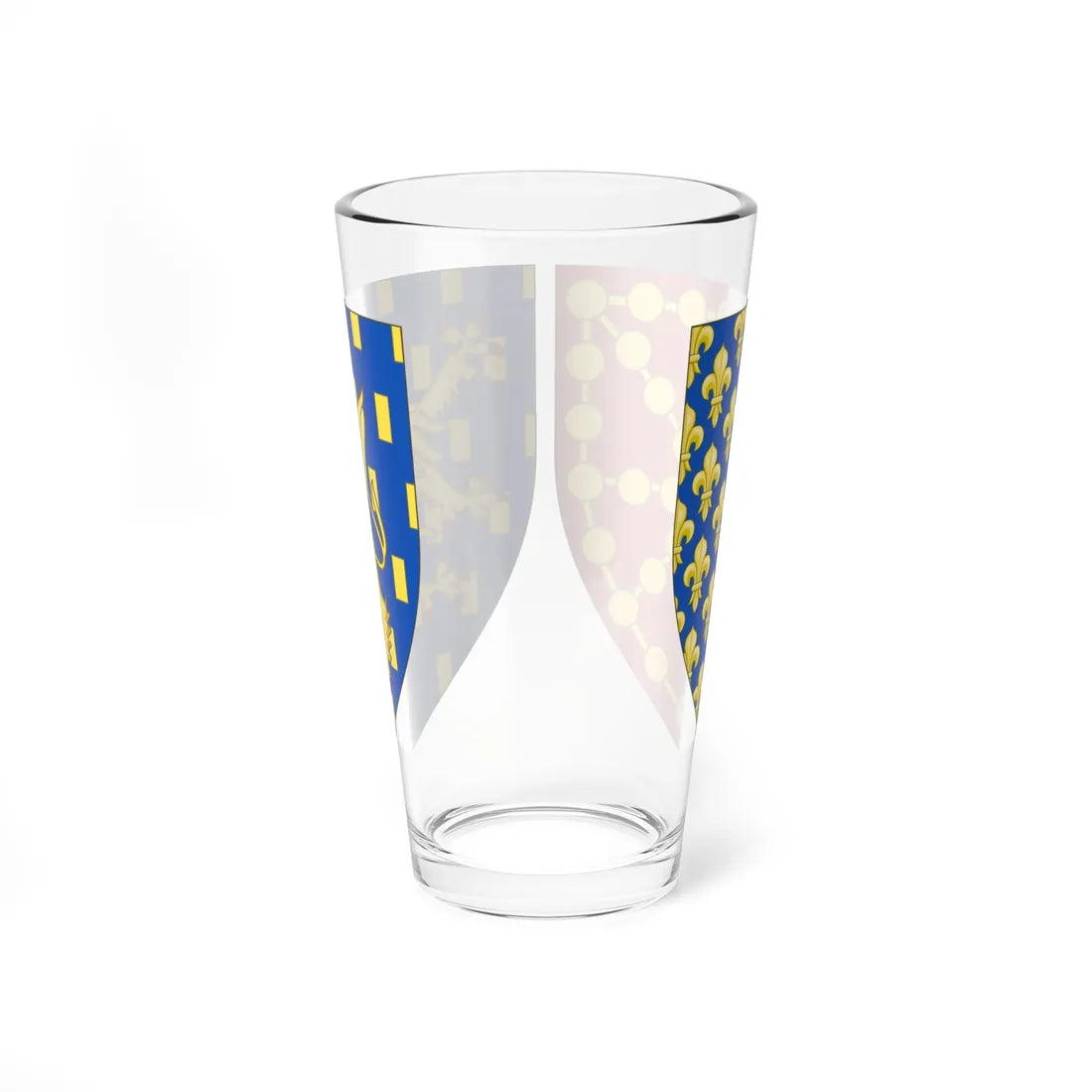 Coat of Arms of Joan II and Blanche of Burgundy as Queens Consort of Navarre (Spain) (Coat of Arms) Pint Glass 16oz - Go Mug Yourself