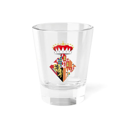 Coat of Arms of Joanna of Castile as Consort of Philip the Handsome (Belgium) (Coat of Arms) Shot Glass 1.5oz 1.5oz - Go Mug Yourself