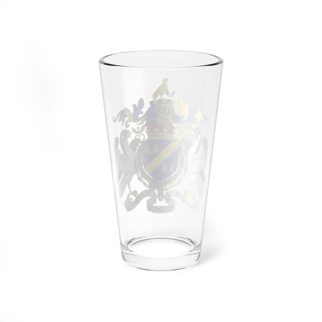 Coat of Arms of Jock Baron Stirrup (Spain) (Coat of Arms) Pint Glass 16oz - Go Mug Yourself