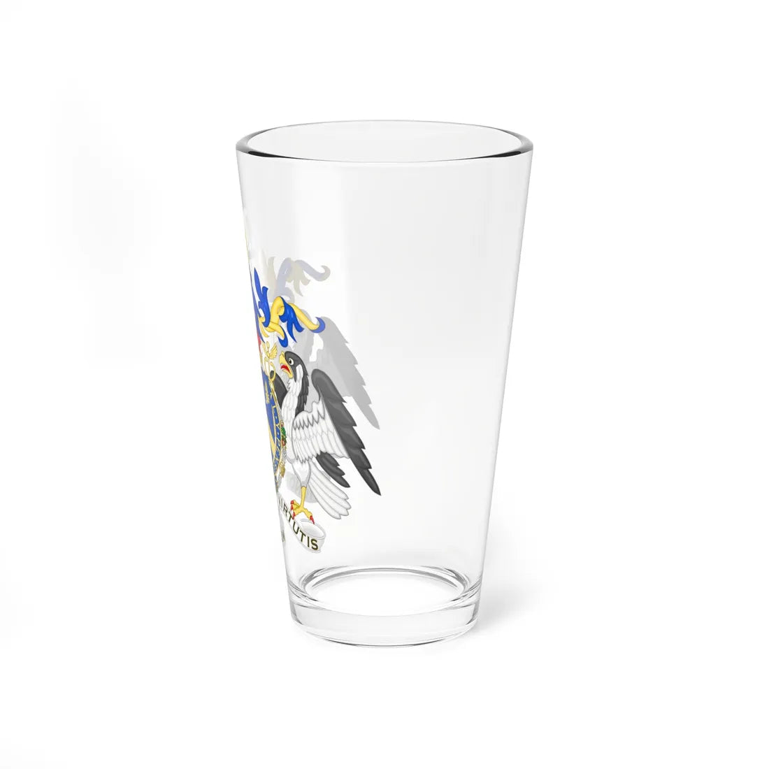 Coat of Arms of Jock Baron Stirrup (Spain) (Coat of Arms) Pint Glass 16oz - Go Mug Yourself