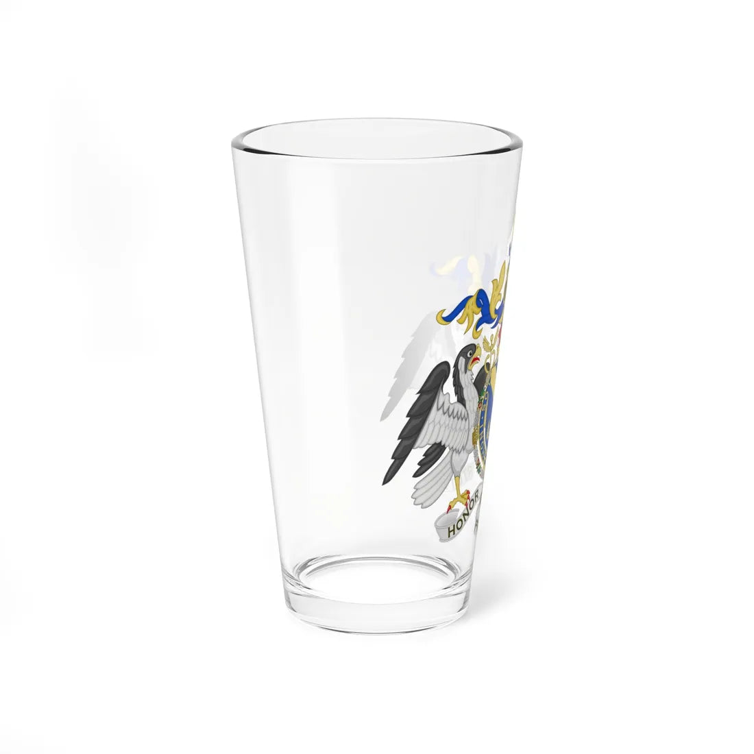 Coat of Arms of Jock Baron Stirrup (United Kingdom) (Coat of Arms) Pint Glass 16oz - Go Mug Yourself