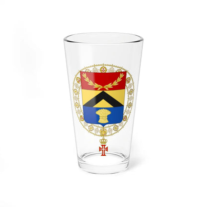 Coat of Arms of Johann Franz Anton von Olry Supreme Order of Christ (Germany) (Coat of Arms) Pint Glass 16oz 16oz - Go Mug Yourself