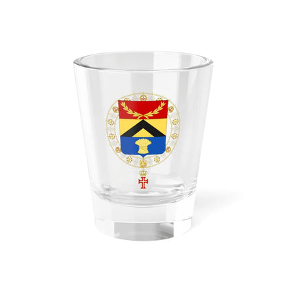 Coat of Arms of Johann Franz Anton von Olry Supreme Order of Christ (Germany) (Coat of Arms) Shot Glass 1.5oz 1.5oz - Go Mug Yourself