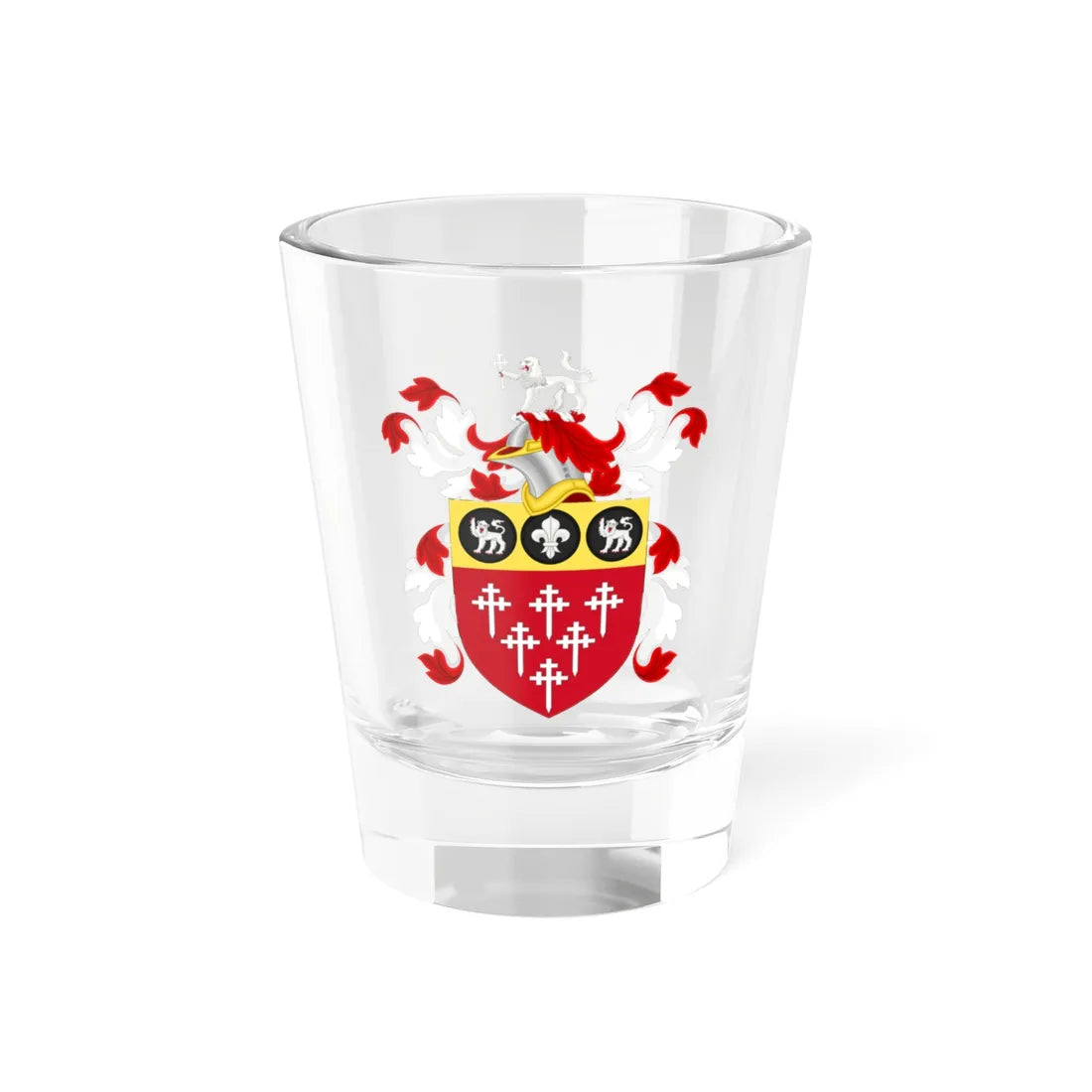Coat of Arms of John Adams (United States) (Coat of Arms) Shot Glass 1.5oz 1.5oz - Go Mug Yourself
