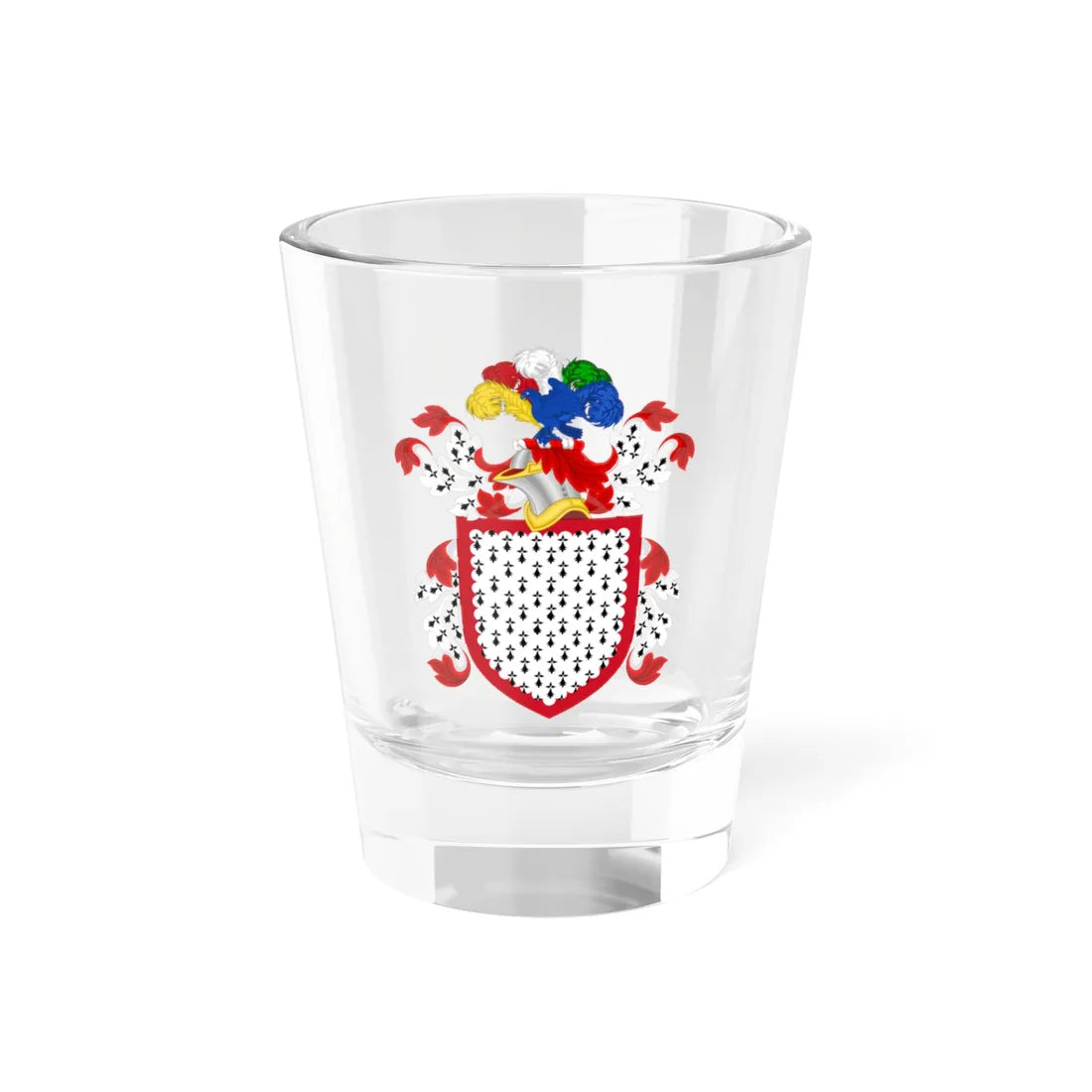 Coat of Arms of John Barnwell (United States) (Coat of Arms) Shot Glass 1.5oz 1.5oz - Go Mug Yourself