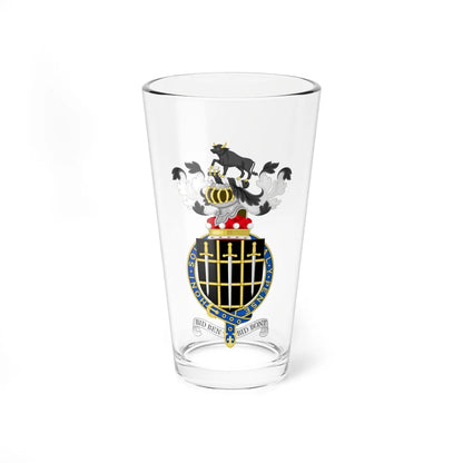 Coat of Arms of John Baron Morris of Aberavon (Spain) (Coat of Arms) Pint Glass 16oz 16oz - Go Mug Yourself