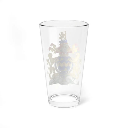 Coat of Arms of John Baron Sainsbury of Preston Candover (United Kingdom) (Coat of Arms) Pint Glass 16oz - Go Mug Yourself