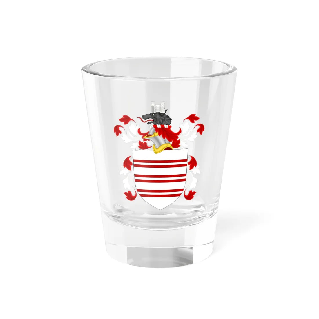 Coat of Arms of John Barry (United States) (Coat of Arms) Shot Glass 1.5oz 1.5oz - Go Mug Yourself