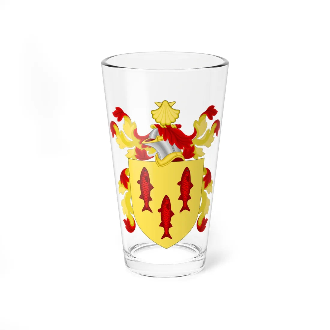 Coat of Arms of John Cabot (United States) (Coat of Arms) Pint Glass 16oz 16oz - Go Mug Yourself