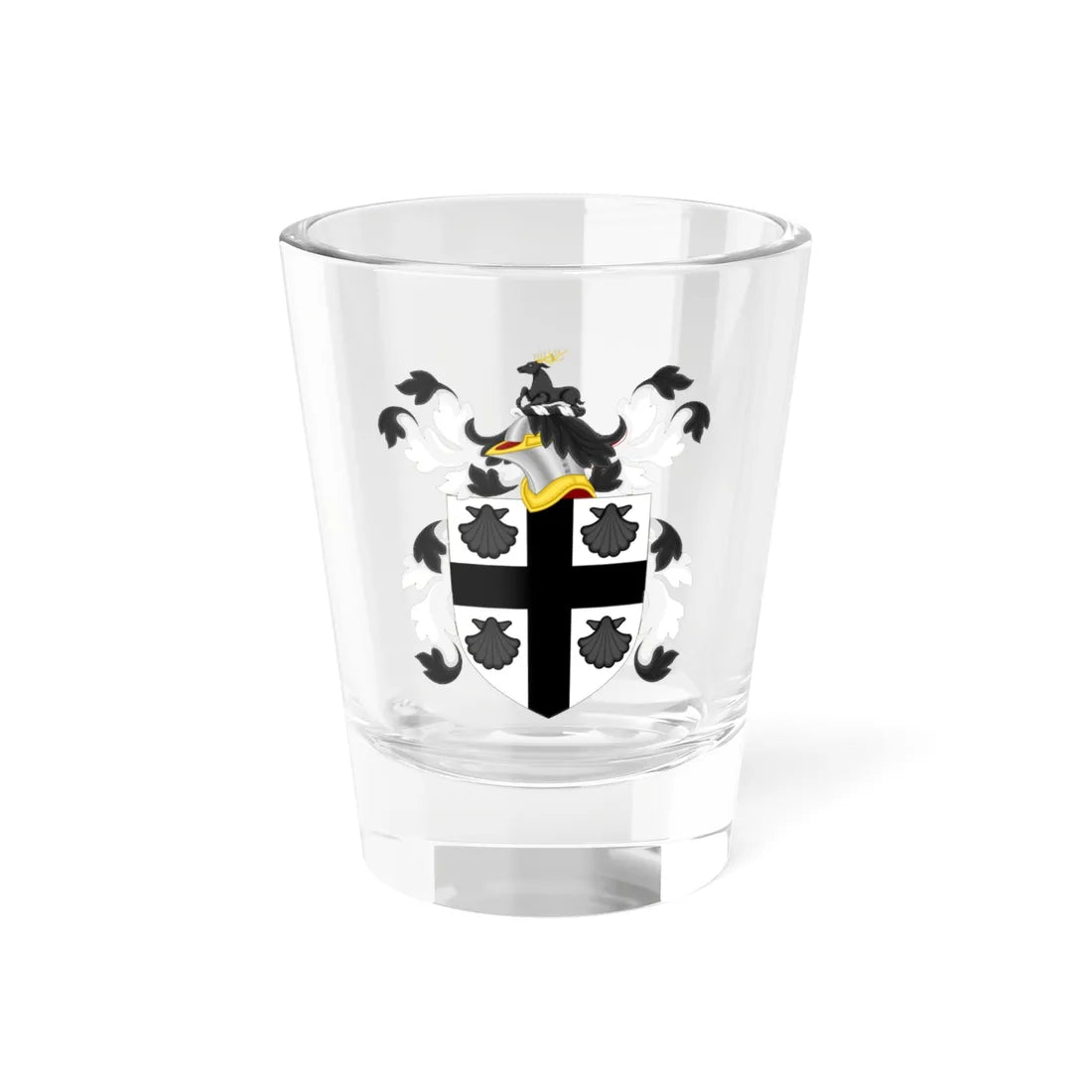 Coat of Arms of John Coggeshall (United States) (Coat of Arms) Shot Glass 1.5oz 1.5oz - Go Mug Yourself