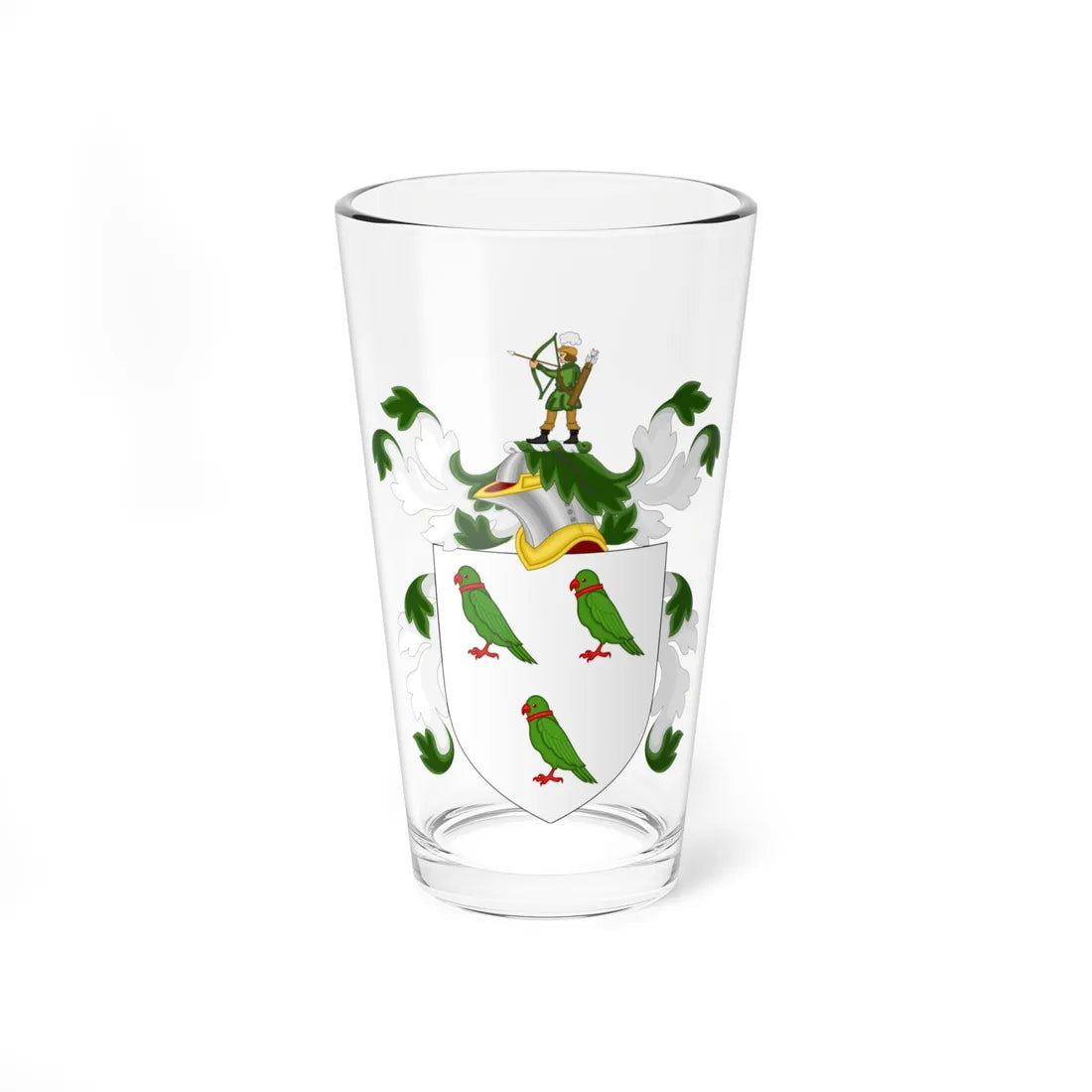 Coat of Arms of John Custis (United States) (Coat of Arms) Pint Glass 16oz 16oz - Go Mug Yourself