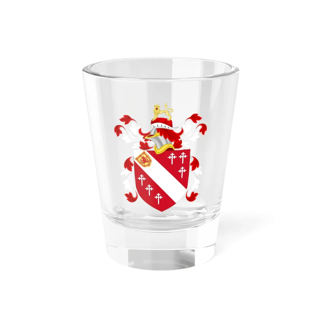Coat of Arms of John Eager Howard (United States) (Coat of Arms) Shot Glass 1.5oz 1.5oz - Go Mug Yourself
