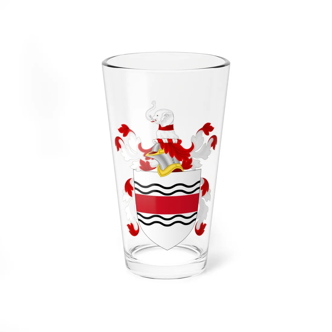 Coat of Arms of John Eliot (United States) (Coat of Arms) Pint Glass 16oz 16oz - Go Mug Yourself