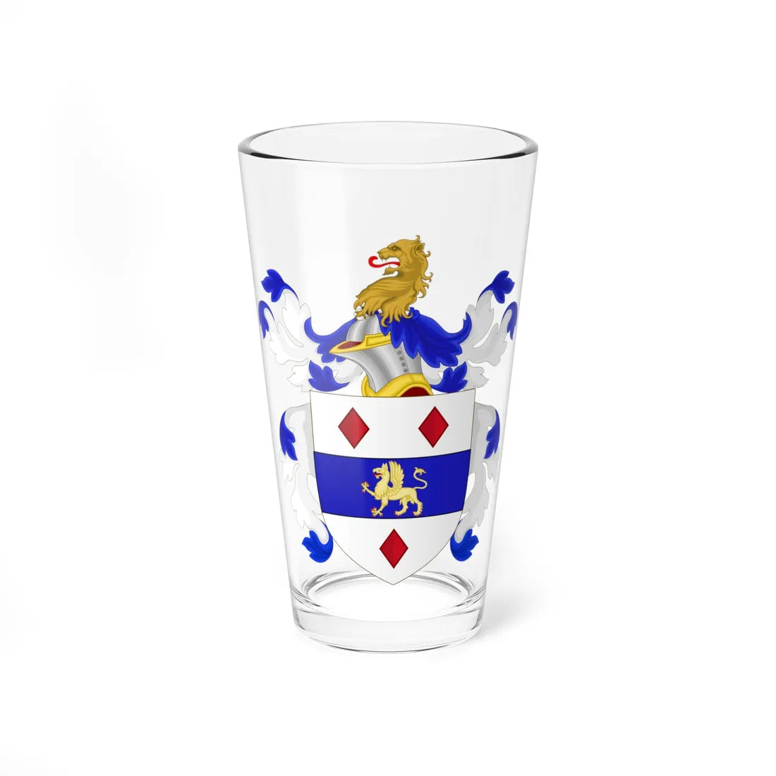 Coat of Arms of John Endicott (United States) (Coat of Arms) Pint Glass 16oz 16oz - Go Mug Yourself