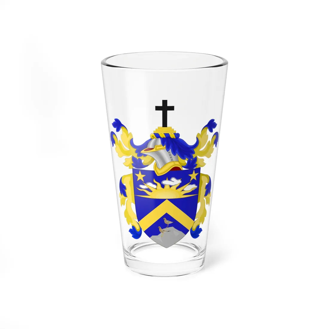 Coat of Arms of John Jay (United States) (Coat of Arms) Pint Glass 16oz 16oz - Go Mug Yourself